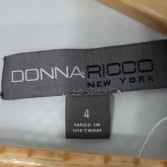 Donna Ricco NEW Womens Multicolor Floral Print Sleeveless A-Line Sheath Dress 4 - Picture 6 of 9